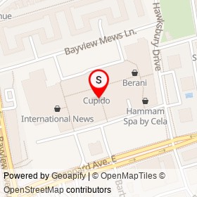 Linea on Bayview Avenue, Toronto Ontario - location map