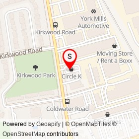 Tim Hortons on Leslie Street, Toronto Ontario - location map