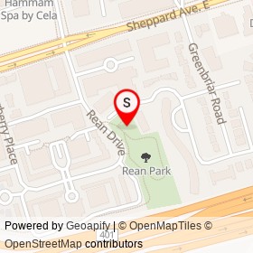 No Name Provided on Rean Drive, Toronto Ontario - location map
