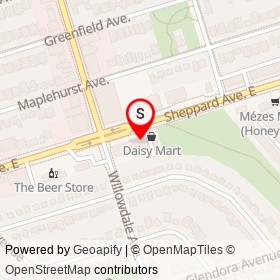 Wimpy's on Lane E Willowdale S Sheppard, Toronto Ontario - location map