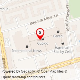 Bikini Haus on Bayview Avenue, Toronto Ontario - location map