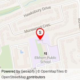 No Name Provided on Morewood Crescent, Toronto Ontario - location map