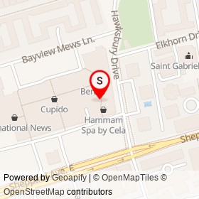 Ecco on Bayview Avenue, Toronto Ontario - location map