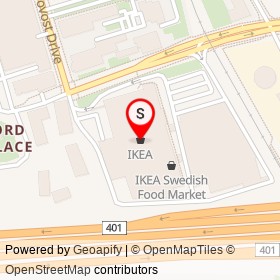 IKEA on Provost Drive, Toronto Ontario - location map
