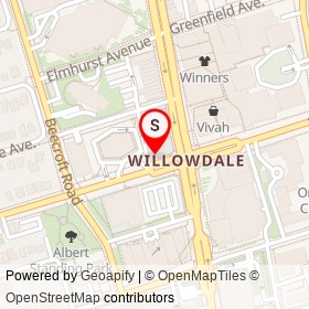 Taco Bell on Sheppard Avenue West, Toronto Ontario - location map