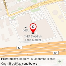 IKEA Swedish Food Market on Provost Drive, Toronto Ontario - location map