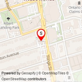 Johnston Smoke & Variety on Yonge Street, Toronto Ontario - location map