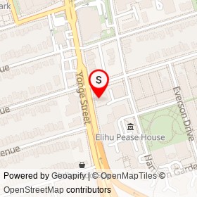 Pizza Nova on Avondale Avenue, Toronto Ontario - location map