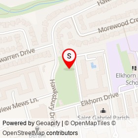 No Name Provided on Hawksbury Drive, Toronto Ontario - location map