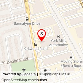 York Mills Gallery on Leslie Street, Toronto Ontario - location map