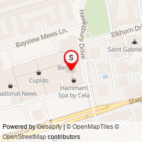 Palais Royal on Bayview Avenue, Toronto Ontario - location map