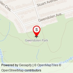 Gwendolen Park on , Toronto Ontario - location map