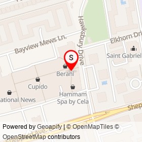 Le Creuset on Bayview Avenue, Toronto Ontario - location map