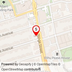 Tim Hortons on Yonge Street, Toronto Ontario - location map