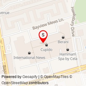 Vivien Shyu on Bayview Avenue, Toronto Ontario - location map