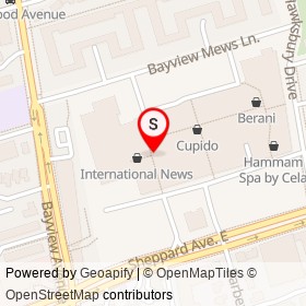 Tabulè Middle Eastern Cuisine on Bayview Avenue, Toronto Ontario - location map