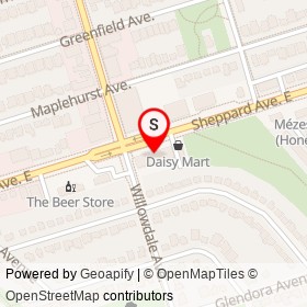 Ava Esfahan Food Market on Sheppard Avenue East, Toronto Ontario - location map