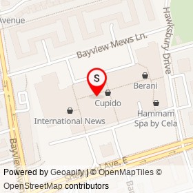Dana Jordan on Bayview Avenue, Toronto Ontario - location map