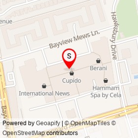 Stuart Weitzman on Bayview Avenue, Toronto Ontario - location map
