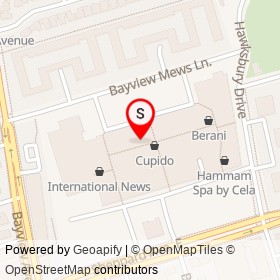 Laurèl on Bayview Avenue, Toronto Ontario - location map