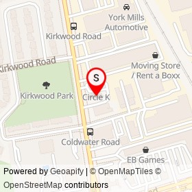 Esso on Leslie Street, Toronto Ontario - location map