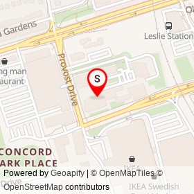 Cornerstone Market on Esther Shiner Boulevard, Toronto Ontario - location map