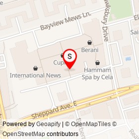 New Balance on Bayview Avenue, Toronto Ontario - location map