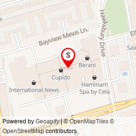 Banana Republic on Bayview Avenue, Toronto Ontario - location map