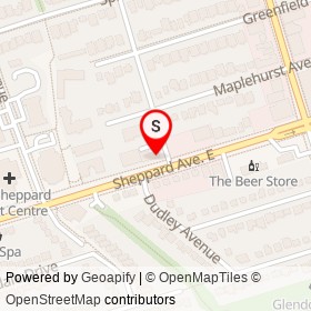 Eyes on Sheppard Optometrists on Sheppard Avenue East, Toronto Ontario - location map