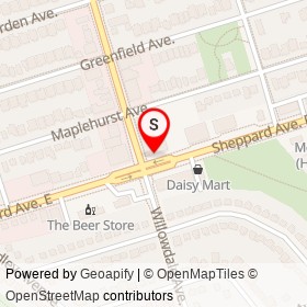 Rona Lansing on Sheppard Avenue East, Toronto Ontario - location map