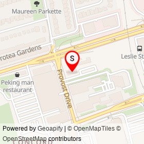 McDonald's on Sheppard Avenue East, Toronto Ontario - location map