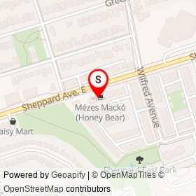 Subway on Sheppard Avenue East, Toronto Ontario - location map