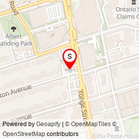 Hero Certified Burgers on Yonge Street, Toronto Ontario - location map