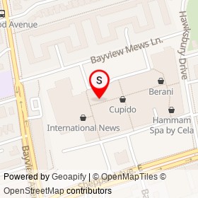 Ron White on Bayview Avenue, Toronto Ontario - location map