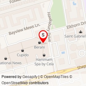 Gap on Bayview Avenue, Toronto Ontario - location map
