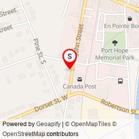 Dr. Archer Guy on Augusta Street, Port Hope Ontario - location map