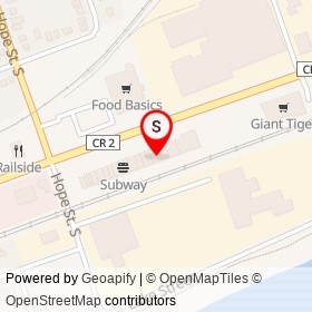 Red Rice Restaurant on Peter Street, Port Hope Ontario - location map