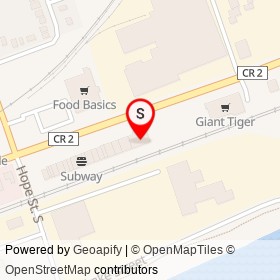 Dollarama on Peter Street, Port Hope Ontario - location map
