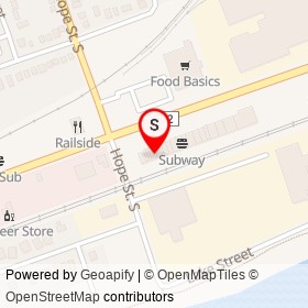 Peter Street Pharmacy on Peter Street, Port Hope Ontario - location map