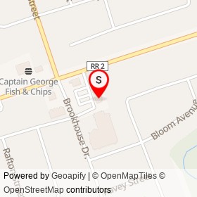 Papa's Pizza Land on King Avenue East, Clarington Ontario - location map
