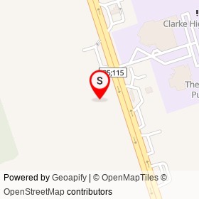 Don's Auto Shop on Highway 35/115, Clarington Ontario - location map