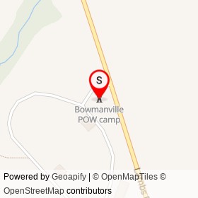 Bowmanville POW camp on Lambs Road, Clarington Ontario - location map