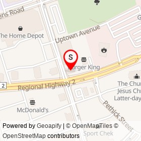East Side Mario's on Clarington Boulevard, Clarington Ontario - location map