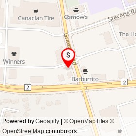 Starbucks on Green Road, Clarington Ontario - location map