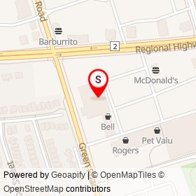 Loblaws on Green Road, Clarington Ontario - location map