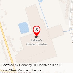 Rekker's Garden Centre on Maple Grove Road, Clarington Ontario - location map