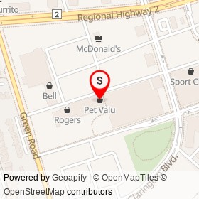 Pet Valu on Prince William Boulevard, Clarington Ontario - location map