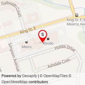 Nygard on King Street East, Clarington Ontario - location map
