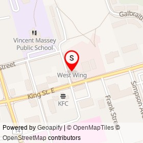 I.D.A. on King Street East, Clarington Ontario - location map