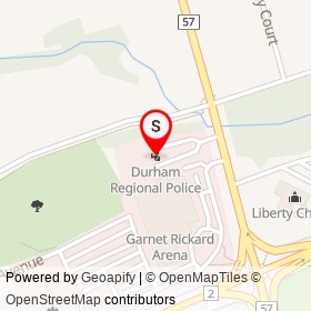 Durham Regional Police on Stevens Road, Clarington Ontario - location map